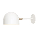 Amélie Sconce 8" shown in White with Brass accents