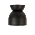Amélie Surface 6" shown in Matte Black with a Black Stained wood canopy