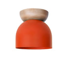 Amélie Surface 6" shown in Persimmon with a Maple canopy