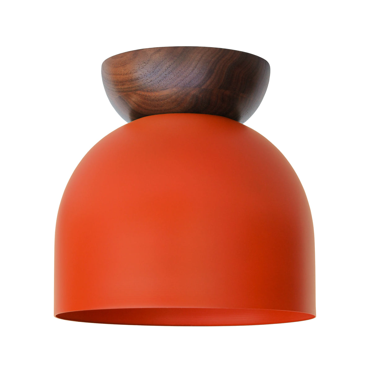Amélie Surface 8" shown in Persimmon with a Walnut canopy
