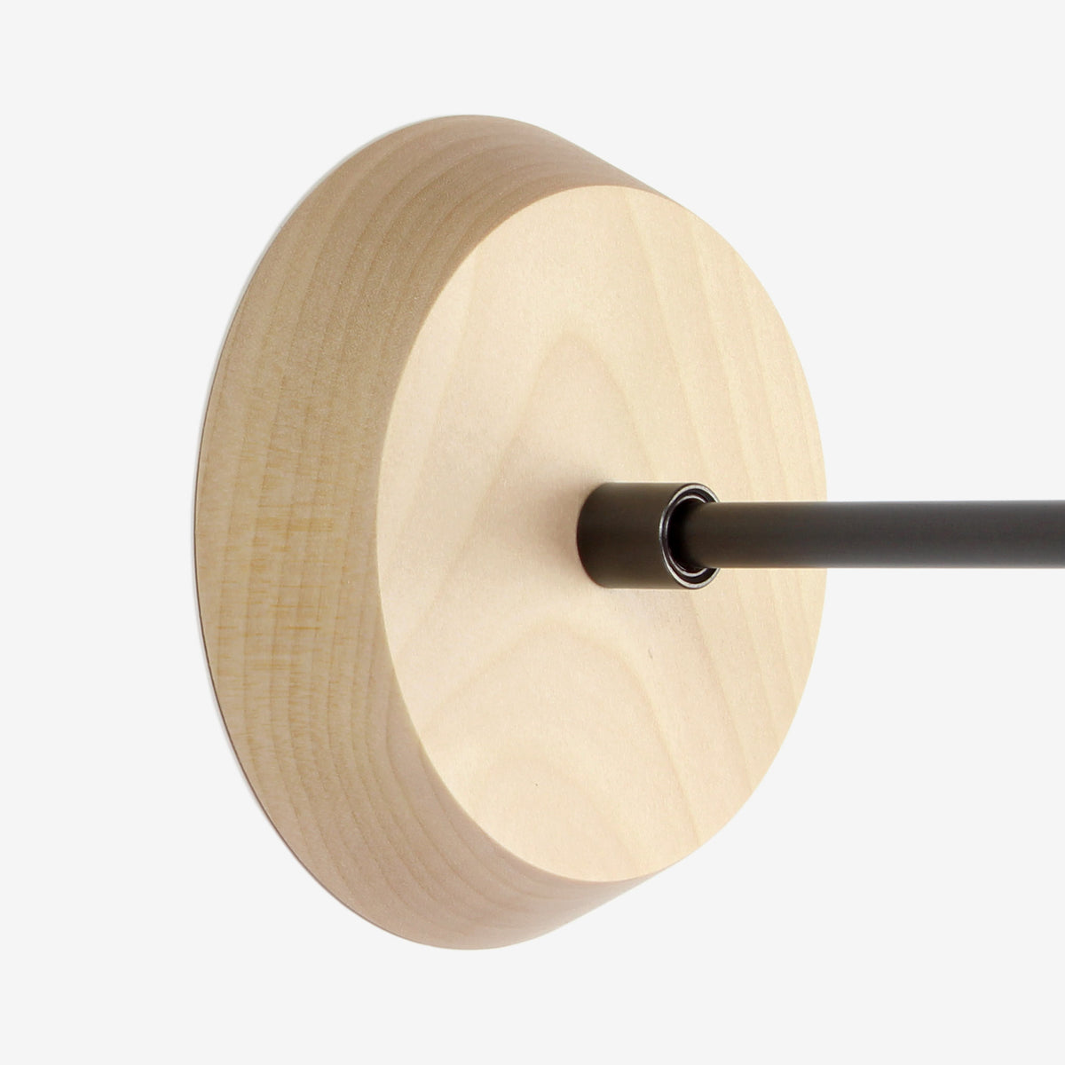 Mounting canopy shown in Maple with a Graphite Patina arm