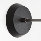 Canopy shown in Black Stained Wood with a Graphite Patina arm