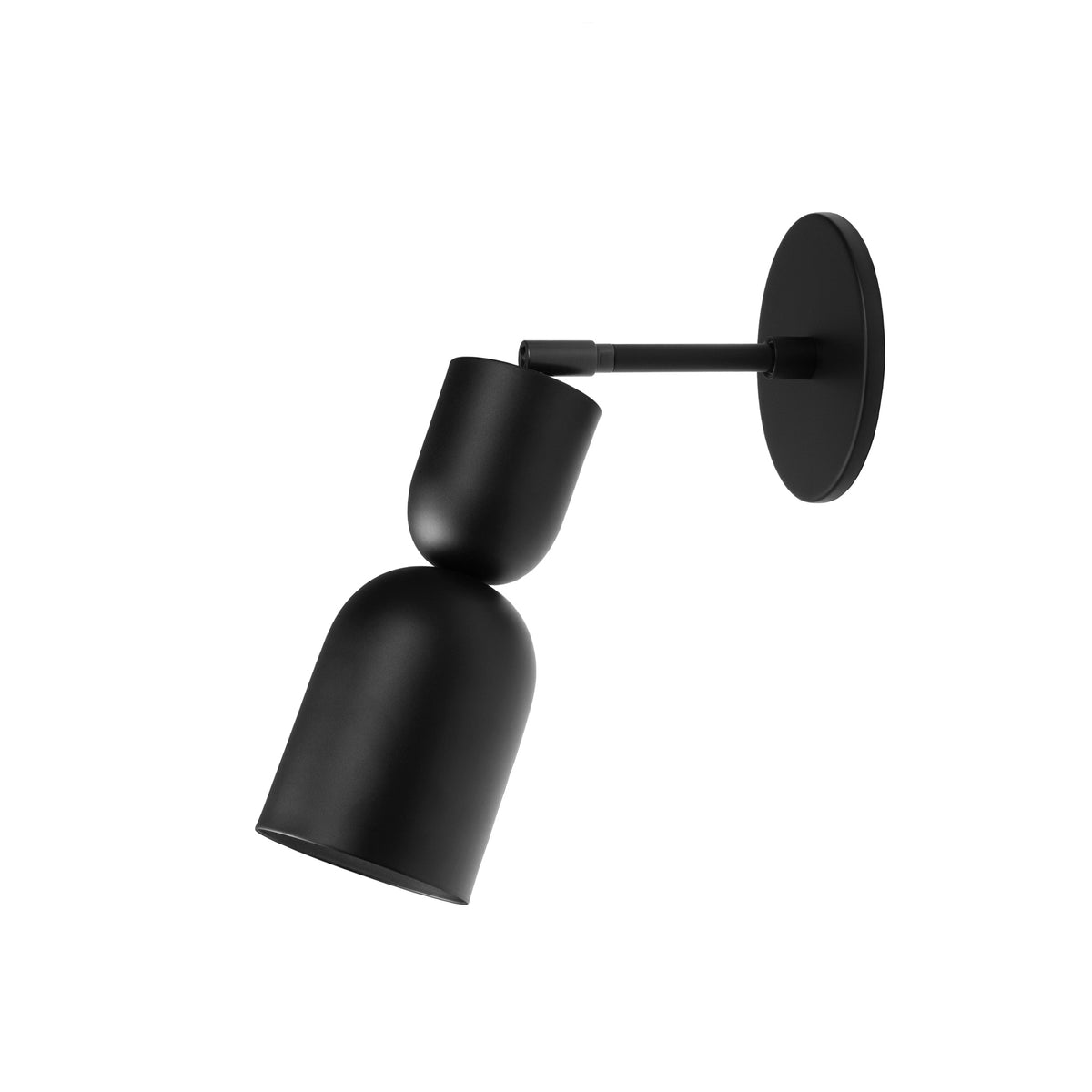 Chance Sconce shown in Matte Black with a 3" arm length
