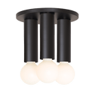 Fjord 3 Surface shown in Matte Black and Tala Sphere II Led Bulbs