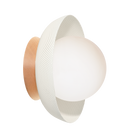 Lexi Small 5" shown in White with a Maple Wood Canopy