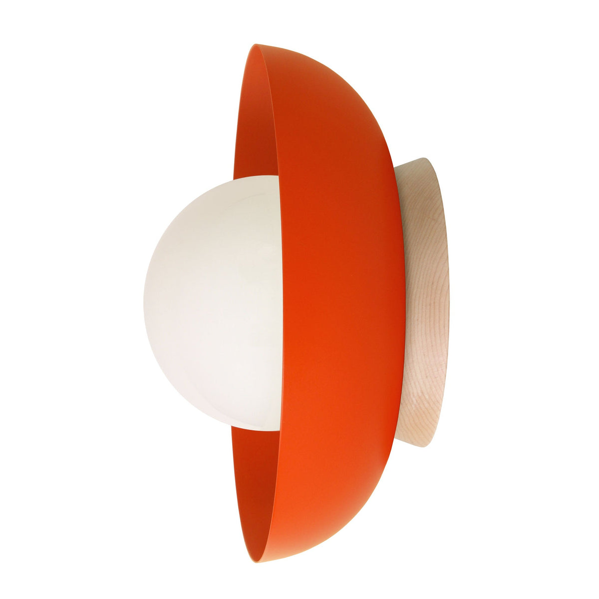 Lexi Large 6” shown with a Solid shade in Persimmon and Maple canopy