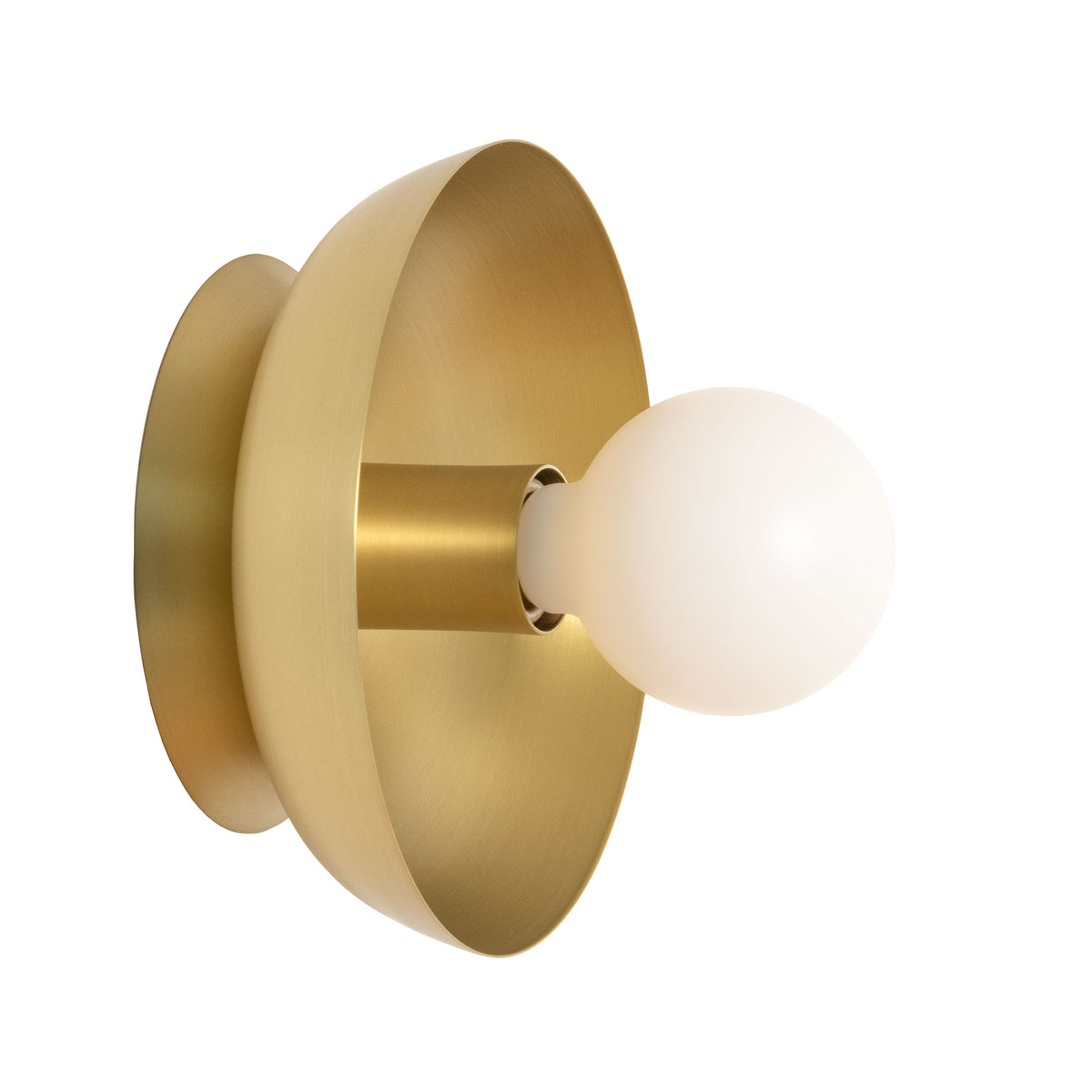 Lucia shown in Brass with Brass