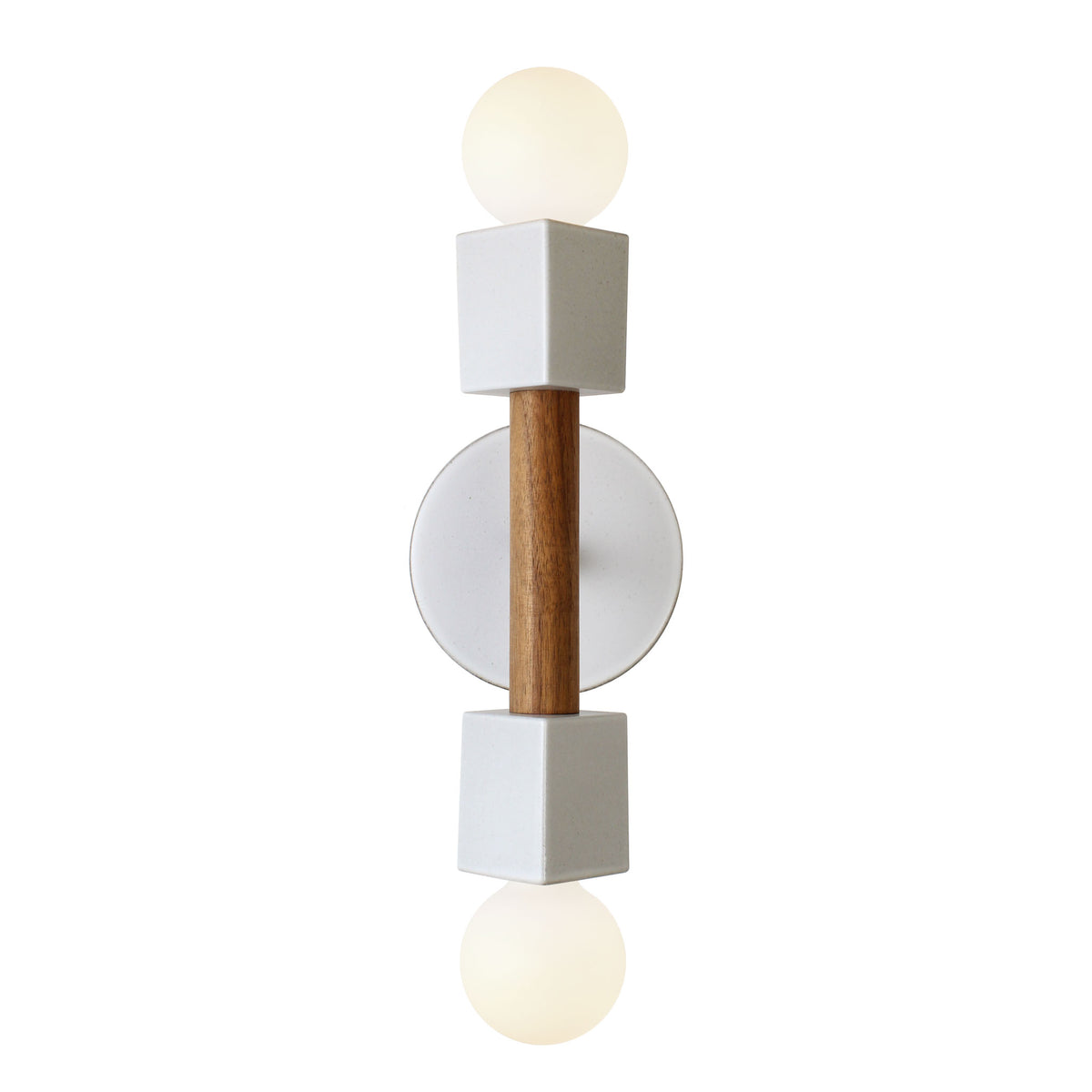 Stanton shown in Walnut with a Swift canopy pattern in Brownstone White Ceramic