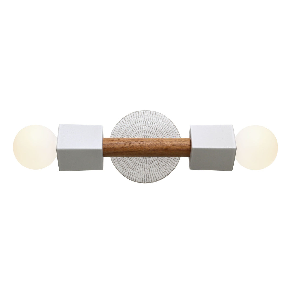 Stanton shown in Walnut with a Sunflower canopy pattern in Brownstone White Ceramic