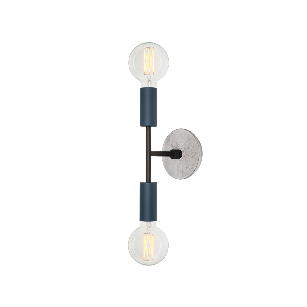 Venus Mini with Ceramic Canopy shown with G30 6W LED Filament light bulbs