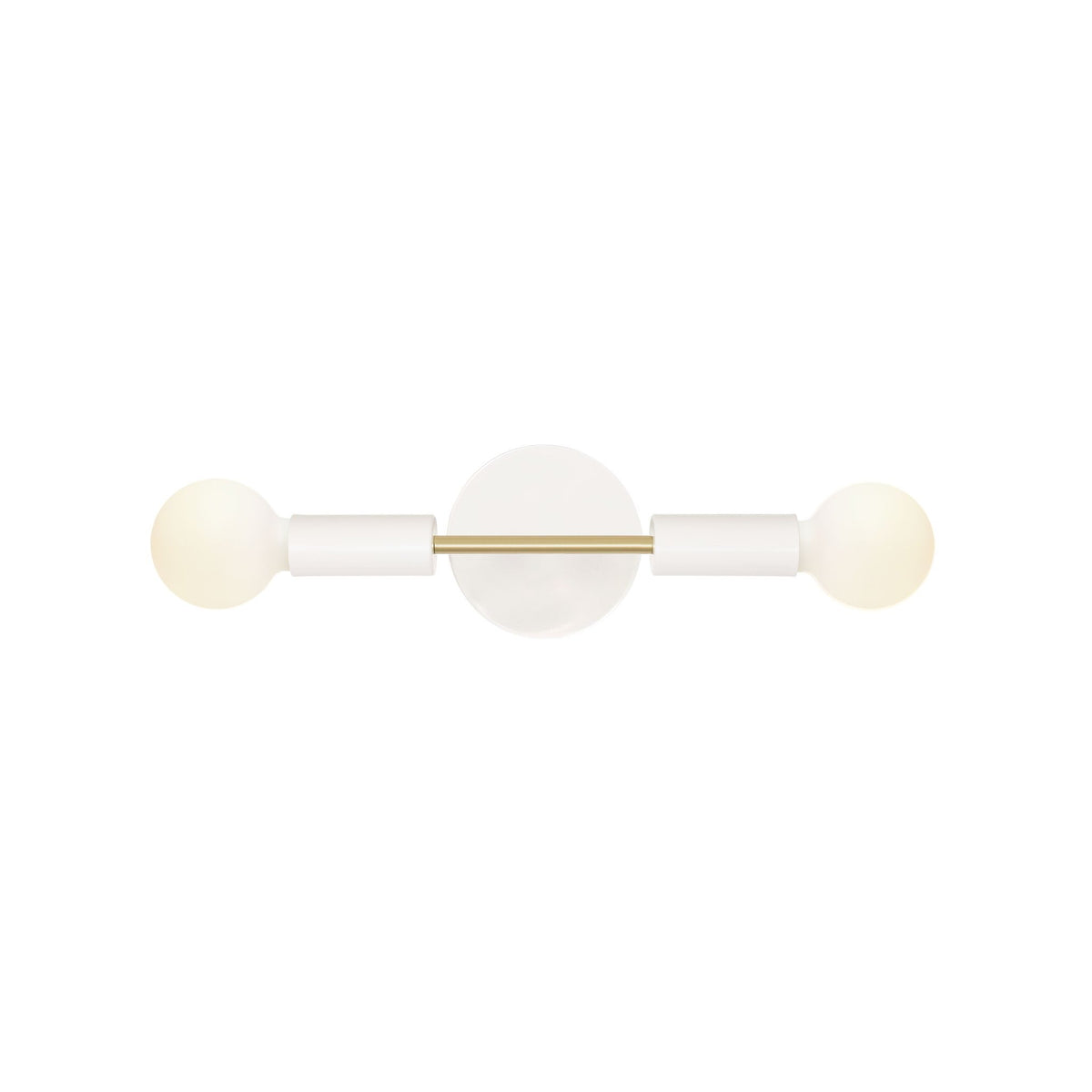 Venus Mini shown in White with Brass