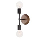 Vista 2 with Wood Canopy shown in Matte Black with Walnut
