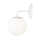 Alto Sconce 8" shown in White with an 8" Opal globe
