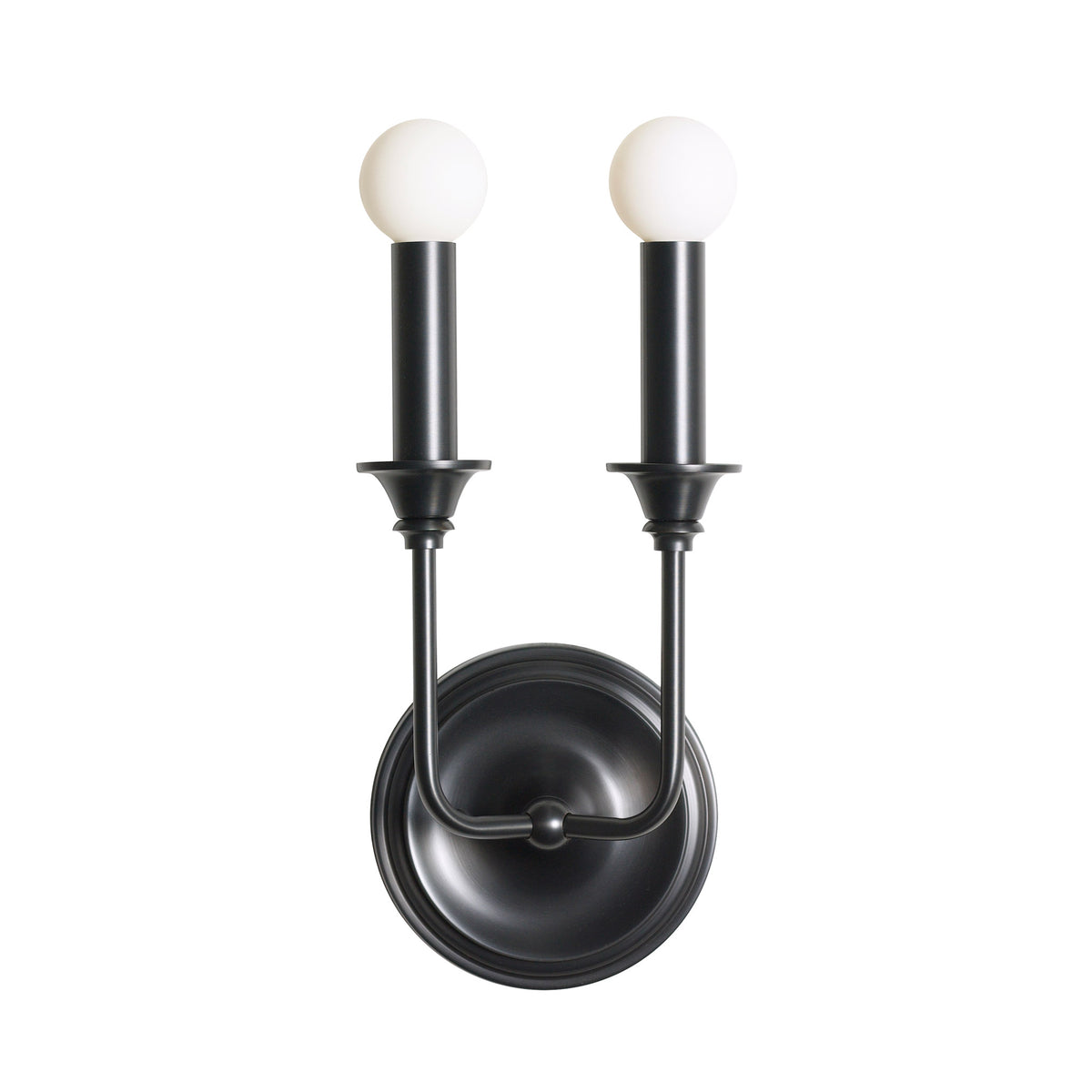 Bijou Double Candle shown in Graphite Patina