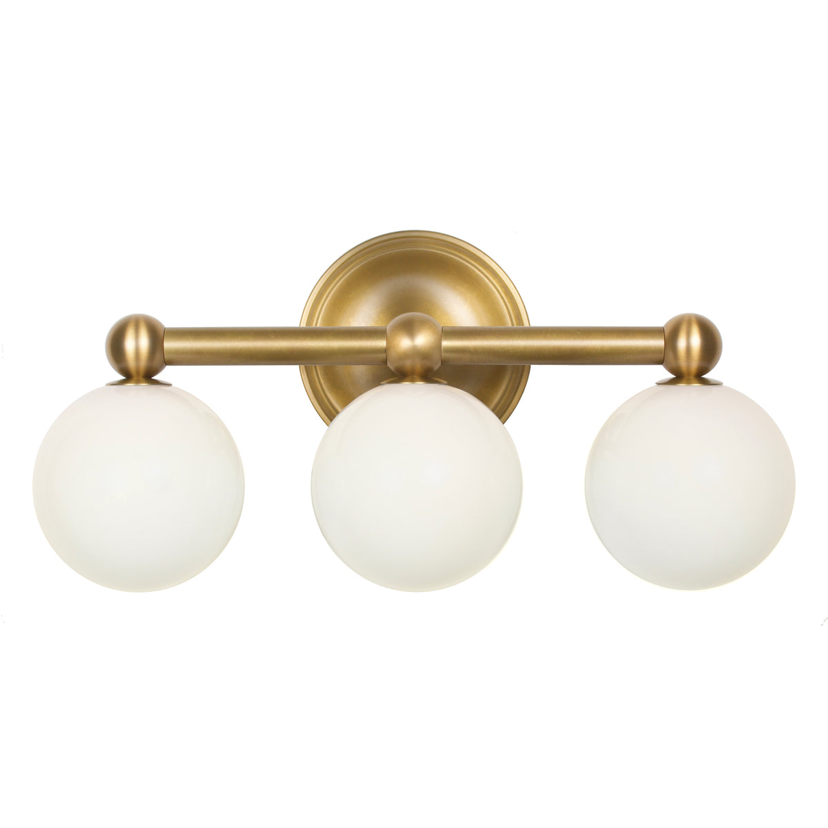 Eleanor Triple shown in Heirloom Brass