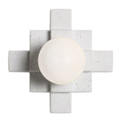 Mason Sconce shown in Cloud Concrete