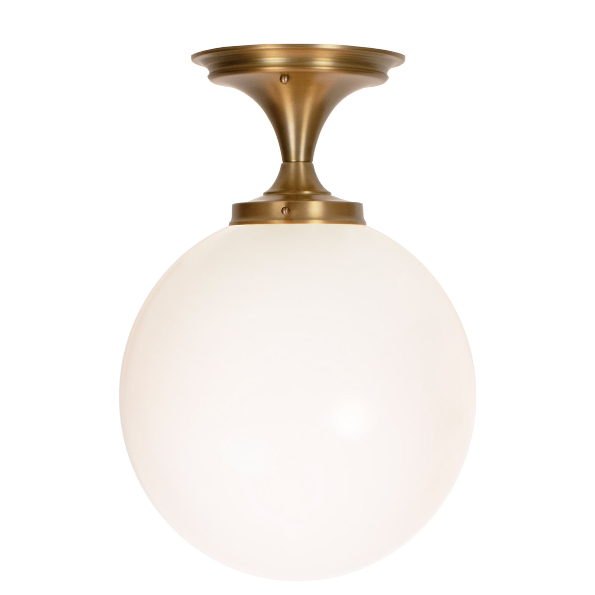Sorbonne Surface 12" Globe shown in Heirloom Brass