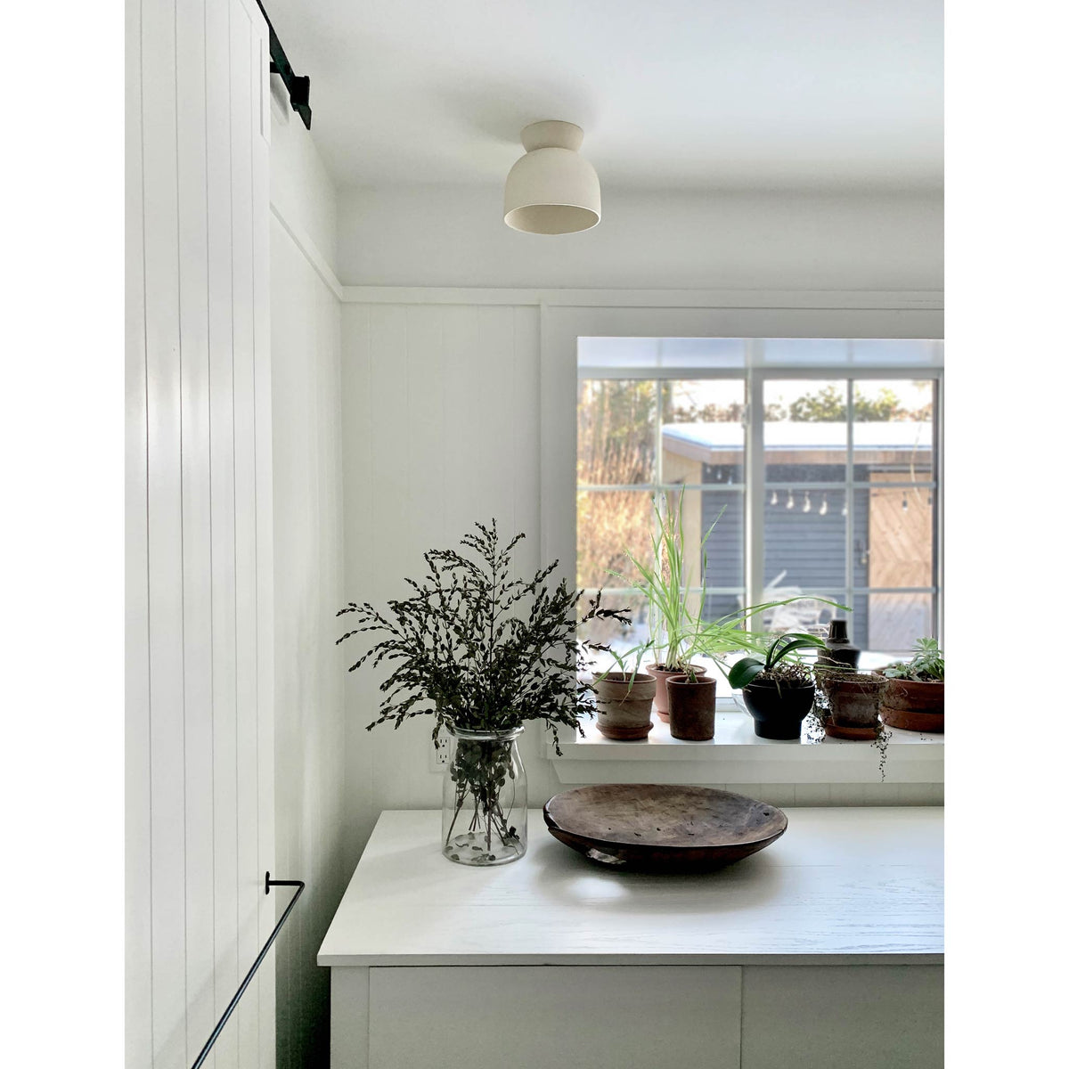 Terra Surface shown in Bone ceramic. Interior design by Johanne Nadeau Studio