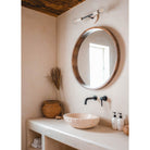 Verona shown in Bone ceramic finish with Matte Black metal. Photo by Posada Inn by The Joshua Tree House