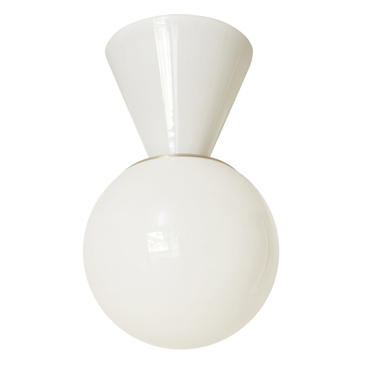 Summit 12" shown in White with Brass