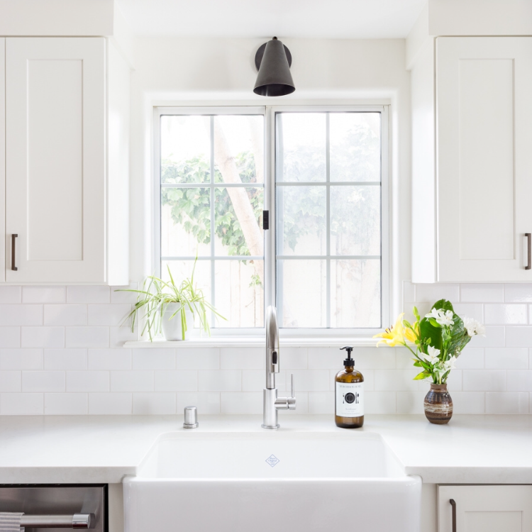 Tilt Cone shown in Matte Black. Interior design by Carly Waters. Photo by Amy Bartlam